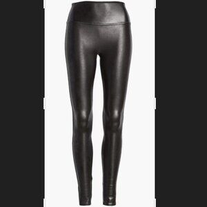 Spanx Faux Leather Black Leggings S